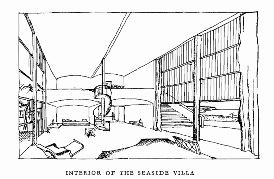 Interior of the Seaside Villa